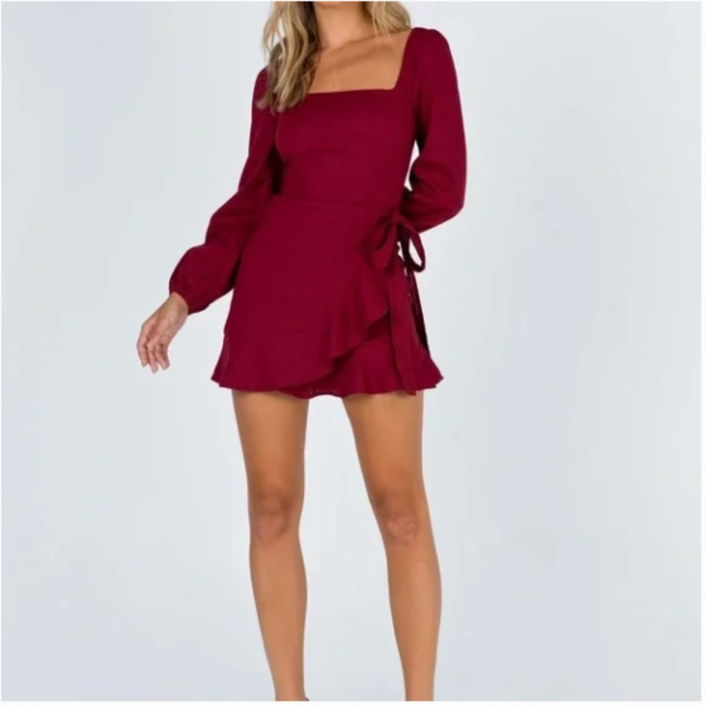 Princess Polly The Villa Mini Dress Red